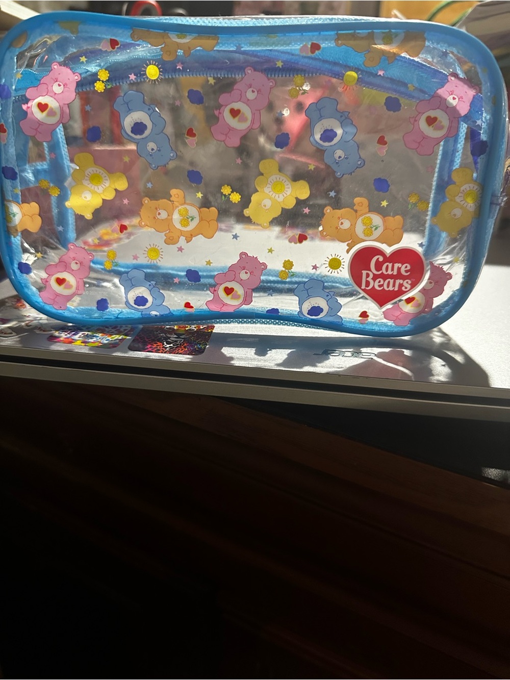 Blue Clear Carry Case for Small Accessories